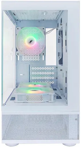 Корпус 1stPlayer Mi2-A-WH-2F7R-W-1F7-W белый без блока питания (Mi2-A-WH-2F7R-W-1F7-W) - фото 2