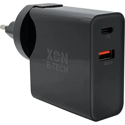 Зарядний пристрій XON PowerCharge 48W PD45 USB Type-C Black (PCCW0045AC0B 5900) - фото 3