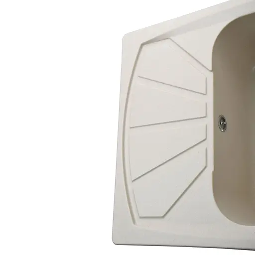 Гранитная мойка Globus Lux Tana слоновая кость 650x500 мм, Бежевый - фото 5