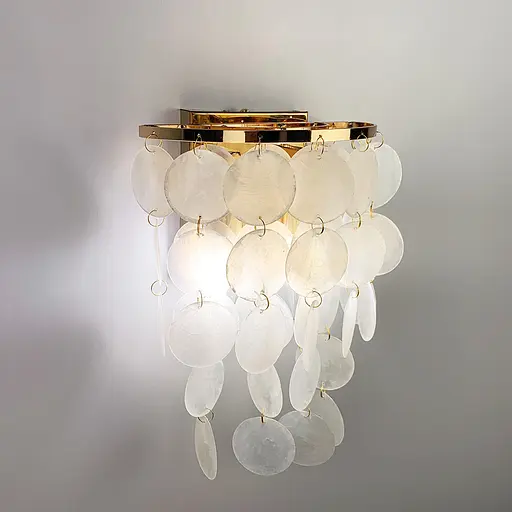 Золоте бра ATHELIA із перламутровими пластинами Line F 1537/2 GD - фото 3