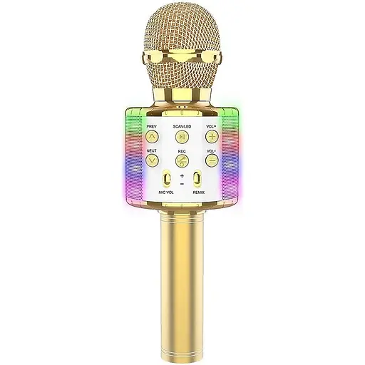 Мікрофон з караоке Epik WS858L Gold [124189]