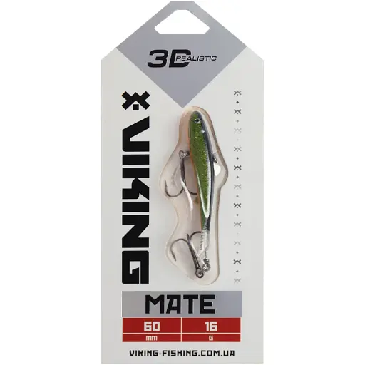 Балансир Viking Fishing Mate Ice Jig 60mm 17g #18 Golden Green - фото 2