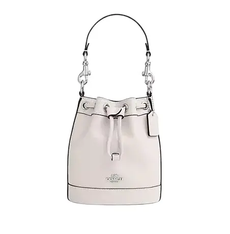 Жіноча шкіряна сумка Bucket Bag (Біла)