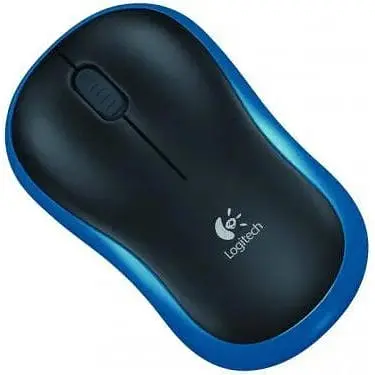 Миша Logitech M185 синій/чорний USB бездротова оптична 1000 dpi 3 кнопки 1xAA (910-002236) - фото 1