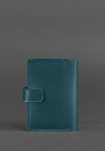 Кожаная обложка для паспорта 3.0 зеленая - фото 5