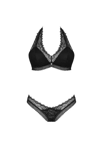 Комплект эротического белья Obsessive Medilla XS/S черный - фото 6