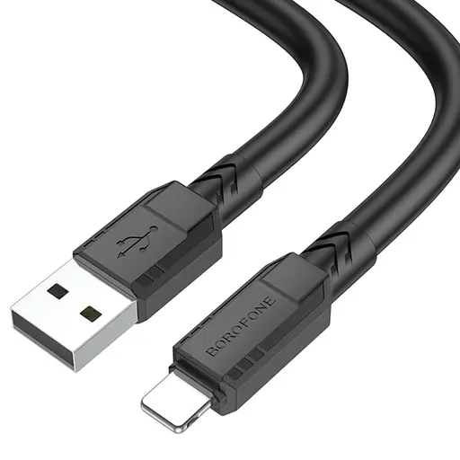 Кабель Borofone BX81 USB to Lightning 1 м черный - фото 1