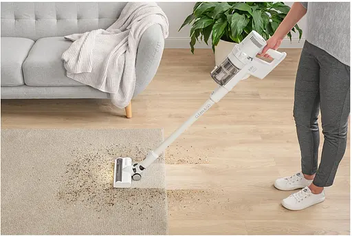 Пылесос беспроводной Sencor 250 Вт автон. работа до 45 мин НЕРА подсветка турбо щетка белый - фото 2