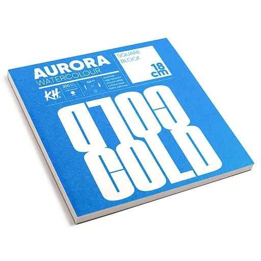 Склейка-блок для акварелі Watercolour 300г/м2 20 л CP (проклейка 4 сторони) середнє зерно Aurora - фото 3