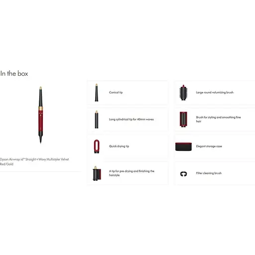 Фен-стайлер Dyson Airwrap Multi-Styler and Dryer Straight to Wavy Velvet Red/Gold (596926-01) (126832) - фото 4