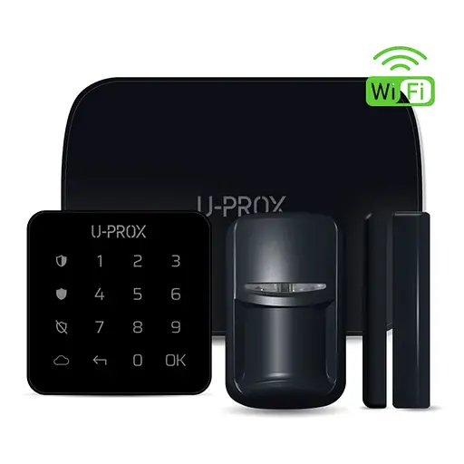 Комплект бездротової сигналізації U-Prox MP WiFi Black з 2G, WiFi (23-00308)