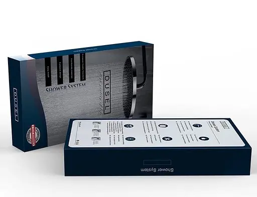 Душова система Dusel Bronx Thermostatic Black (233307000), Чорний матовий - фото 3