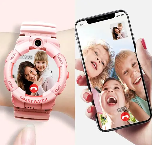 Детские умные смарт-часы Wonlex KT25 с камерой WI-FI GPS SIM-карта видеозвонок Pink (17772) - фото 5