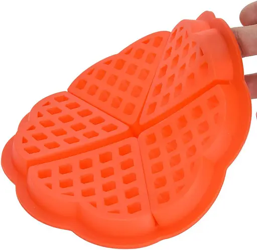 Силиконовая форма для выпечки вафель Сердце, Kitchen Master Красный 82546 - фото 8