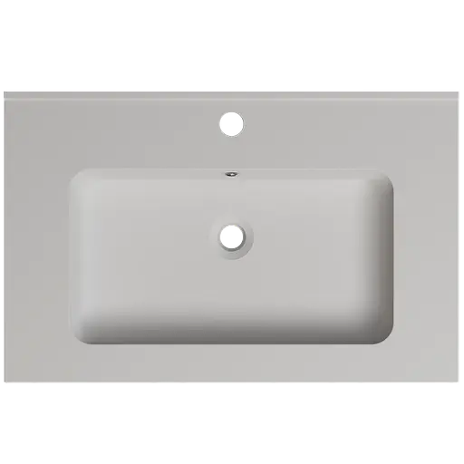 Раковина глянцева врізна Amidicon Rodeo 70 700x450 з литого каменю RODEO_70_HL, Білий - фото 4