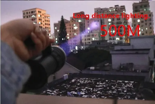 Фонарик аккумуляторный ручной BL-801 (Черный) - фото 7