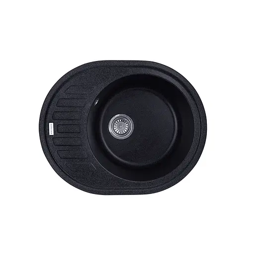 Кухонная мойка гранитная Kroner KRP Komposit SCH-6250 CV027413, Черный - фото 1