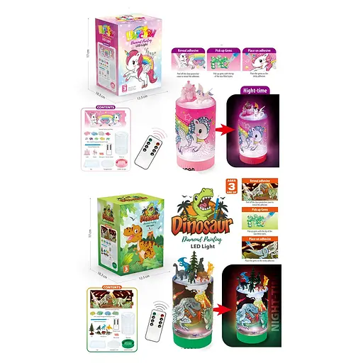 Ночник с алмазной мозаикой, интерактивный (в ассортименте) - фото 4