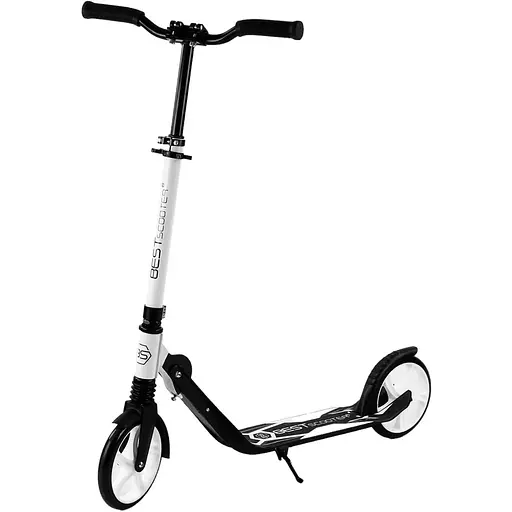 Самокат Best Scooter 60х13х100 см Чорно-білий 000231429