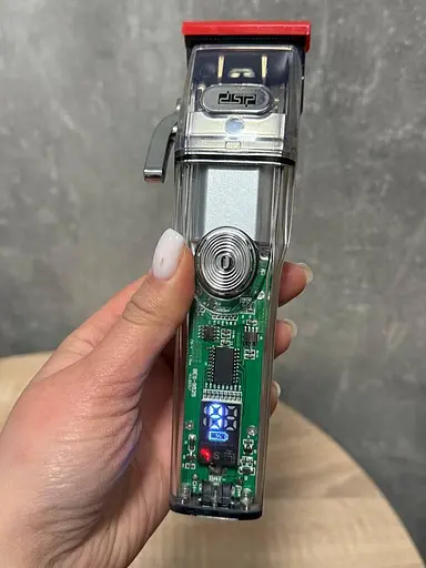 Машинка для стрижки волосся DSP 90493 з насадками різної довжини бездротова машинка для стрижки з акумулятором 5 Вт Прозора - фото 9