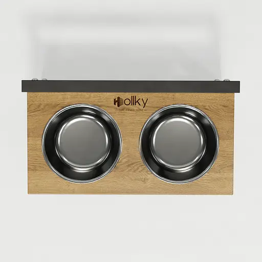 Hollky Flex S — миски на регульованій підставці для маленьких собак (2 × 0.450 л) - фото 5