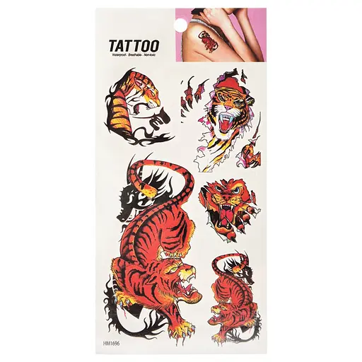 Временная татуировка Тигры Tattoo 1020-HM1696
