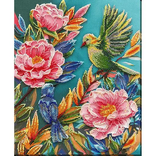 Набір для вишивання бісером "Весняний переполох" AB-924 на натуральному холсті - фото 7