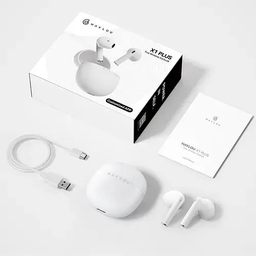 Навушники бездротові Haylou X1 Plus 2024 TWS Bluetooth Earbuds White - фото 5