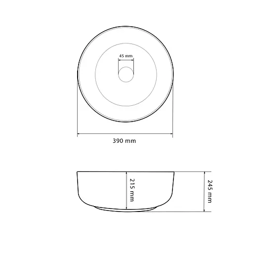 Умивальник VBI Rossano white накладний VBI-012610, Білий - фото 2