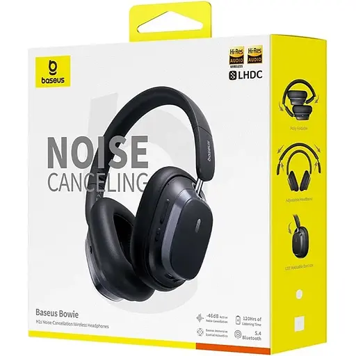 Навушники бездротові Baseus Bowie H1s чорні (A00075301113-00) - фото 3