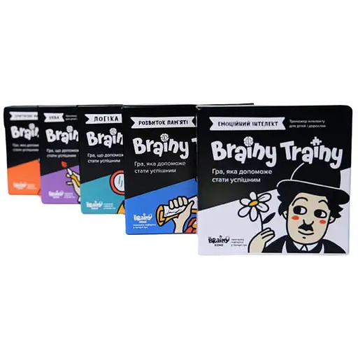 Настольная игра Brainy Trainy Набор из 5-ти игр Brainy Trainy (укр.) (УКР060+4) - фото 1