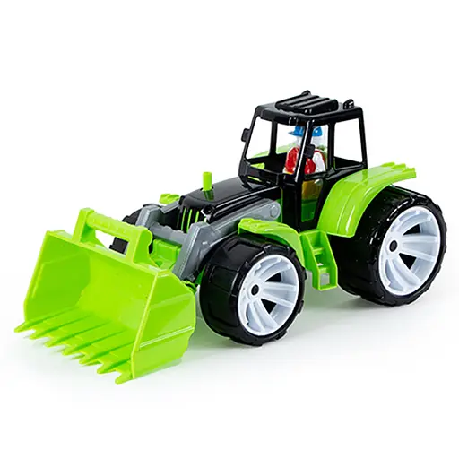 Трактор Bams 1, ковш, Бамсик, черная кабина - фото 2