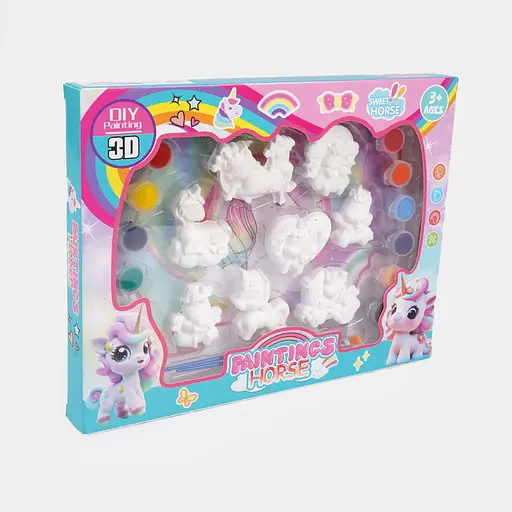 Набір для творчості, фігурка-розмальовка, фарби, пензлики (В асортименті)