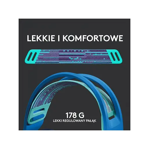 Комп'ютерна гарнітура Logitech Lightspeed Wireless RGB Gaming Headset G733 Blue (981-000943) - фото 7