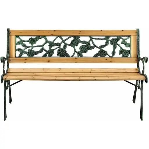 Скамейка для сада Chomik Garden Line Paola с декоративной спинкой - фото 2
