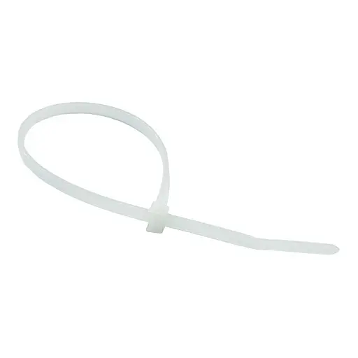 Кабельна стяжка (хомут) 370*4/ 350*4 натуральна (ціна за внутр. уп. 100шт) ТМ СПЕКТР LUX - фото 1