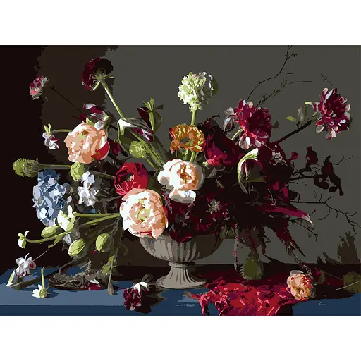 Картина по номерам Strateg Роскошный букет 30х40 см (SS-1271) - фото 1