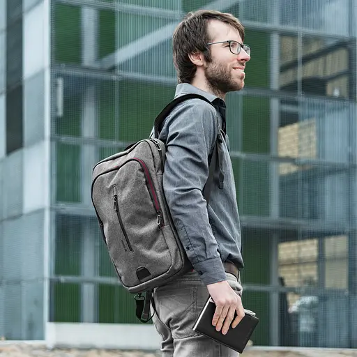 Рюкзак 12L 15.6" TARMAC 3in1 Convertible YBB 1522GY (Grey) Yenkee sum0027858 - фото 8