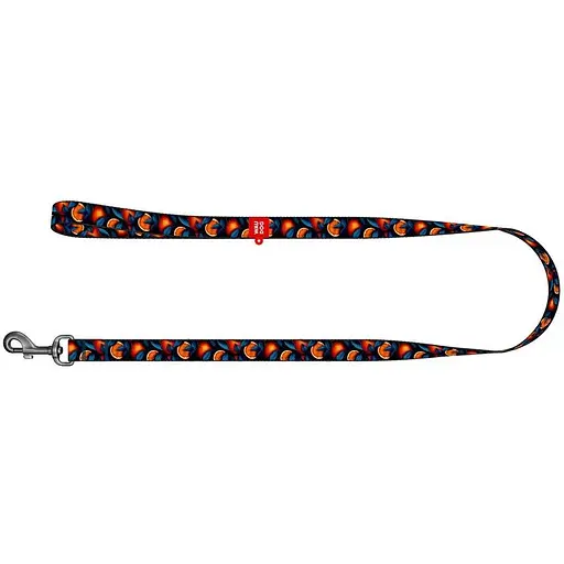 Поводок для собак Waudog Nylon нейлоновый, рисунок "Апельсины", M - фото 2