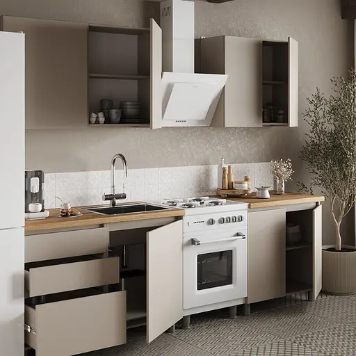 Кухня модульная MebelStar Нео 2 м Кашемир (MBS-1809) - фото 2