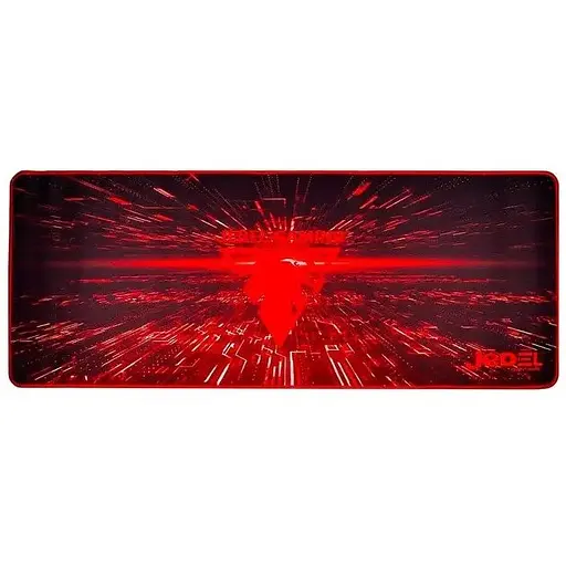 Игровая поверхность Jedel MP-07 геймерский коврик для мышки для ПК/ноутбука 70x30 см черный/красный - фото 1