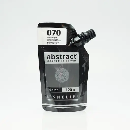 Акриловая краска Sennelier Abstract, 120 мл, Переливчатый черный (Iridescent Black)