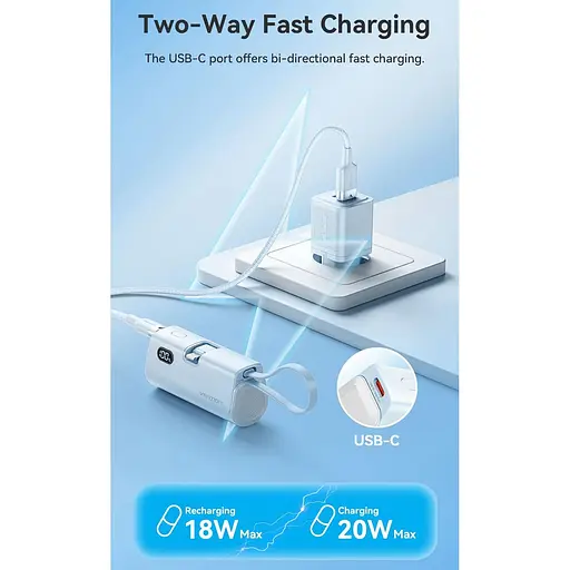 Павербанк Vention Black 4800 mAh / 22.5 Вт (FHRB0) - фото 7