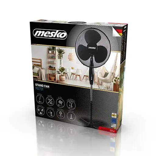 Вентилятор підлоговий Mesko MS 7311 3 швидкості - фото 5