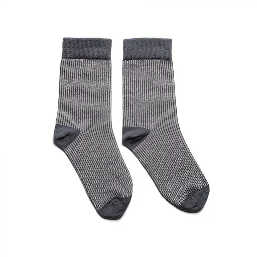 Шкарпетки з принтом кольорові смуги високі безшовні якісні ORGANIC cotton JILL ANTONY Сірий, 39-41 - фото 1