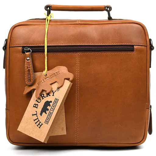 Чоловіча шкіряна сумка Hill&Burry 27х23х7 см sum0026068 - фото 2
