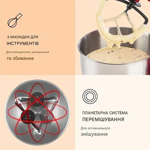 Кухонный комбайн тестомисс Klarstein Bella Elegance 1800 Вт (10034364) - фото 4