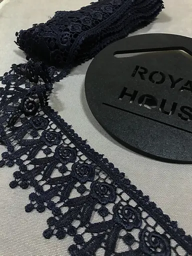 Мереживо Троянда синє - фото 1