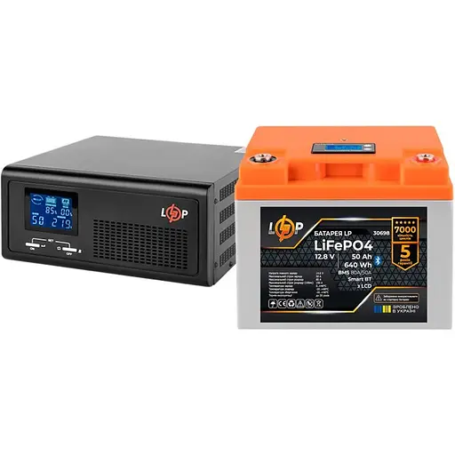 Источник бесперебойного питания (ИБП) LogicPower LPE-B-PSW-1000VA + АКБ LiFePO4 640Wh Smart BT (37449) [126883]