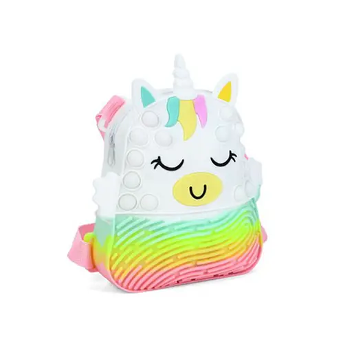 Дитяча сумочка-рюкзачок "Єдиноріг" Bambi 9882(White) розмір 20 см - фото 1